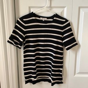 Madewell short sleeve stripe sweater